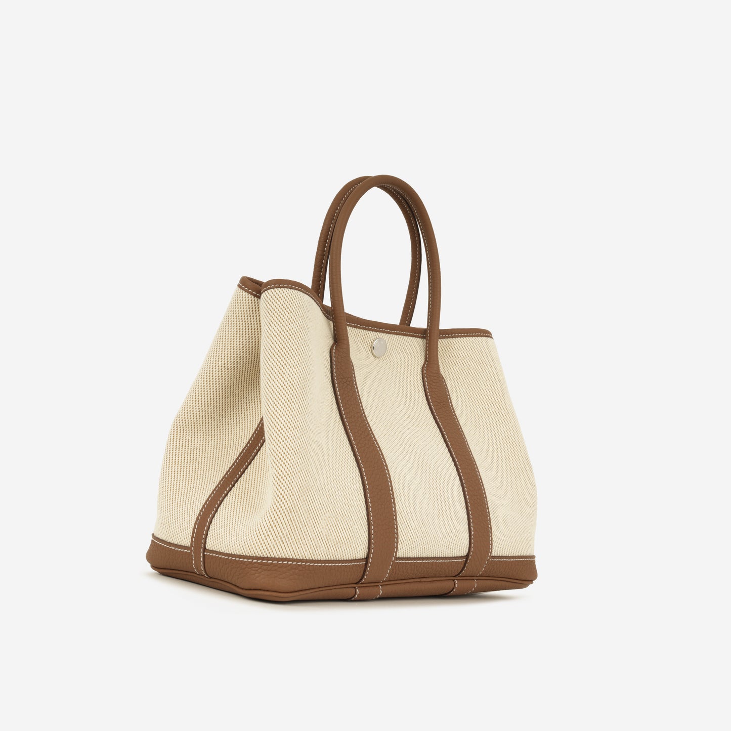 Hermès Garden Party 30 - Ecru, Desert Canvas, Gold Negonda | Palladium Hardware