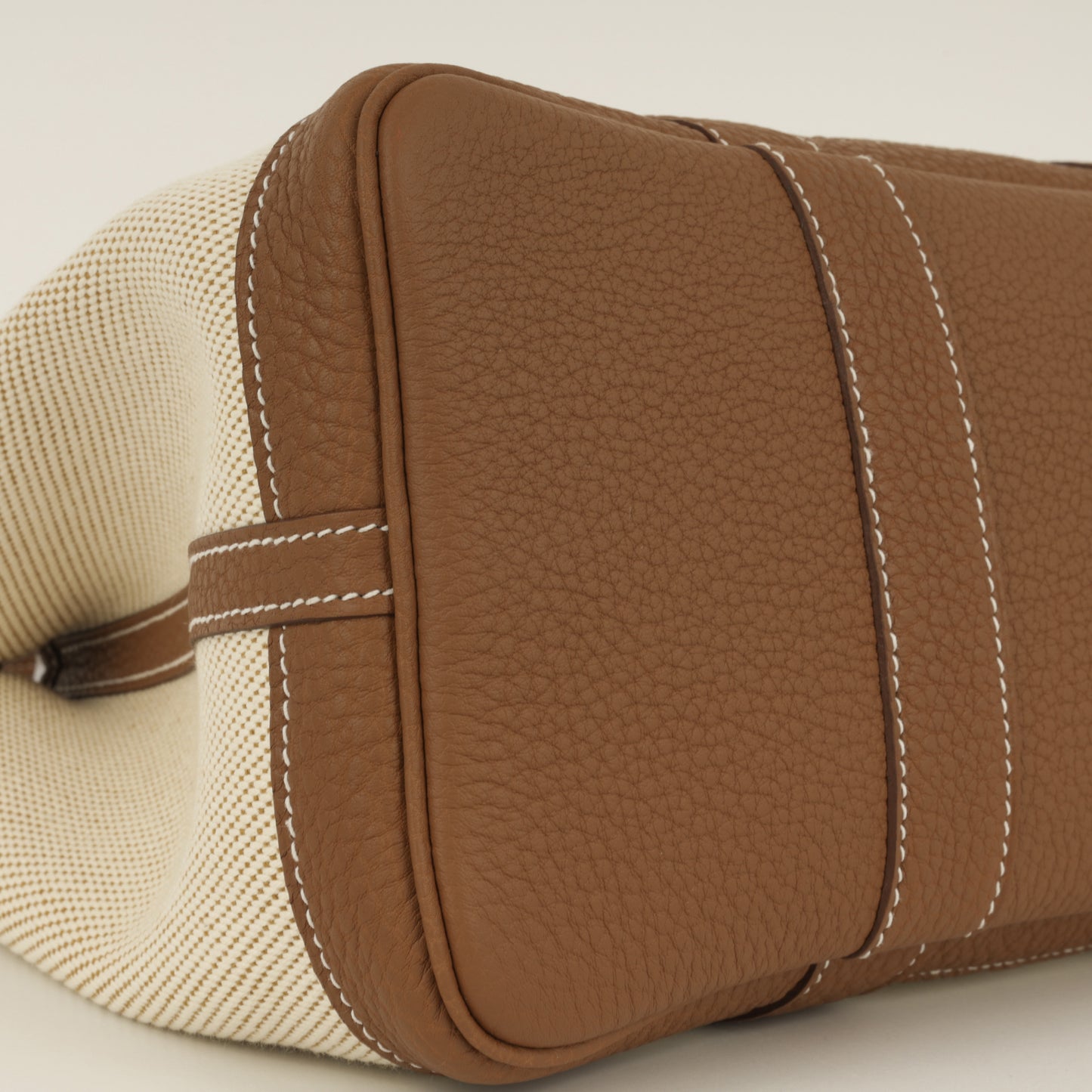 Hermès Garden Party 30 - Ecru, Desert Canvas, Gold Negonda | Palladium Hardware