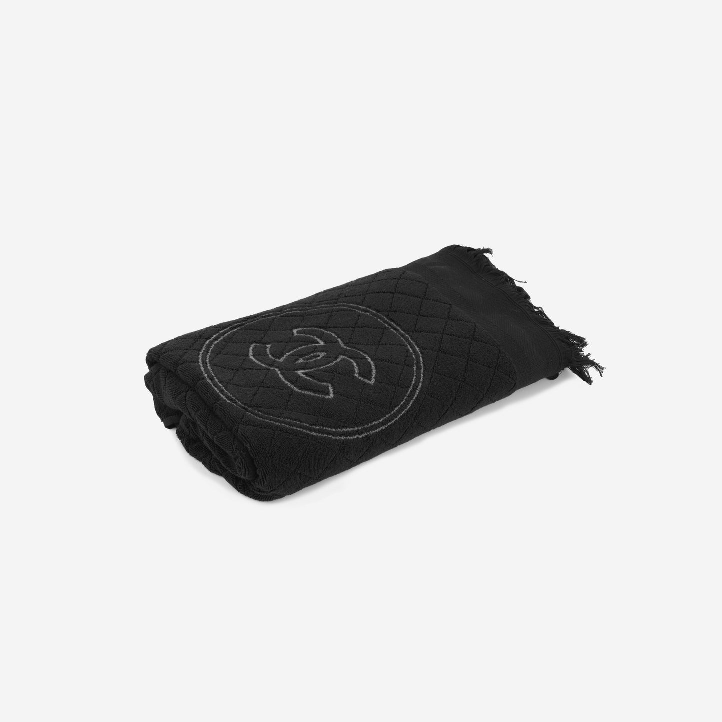 Chanel SS25 Beachwear Towel Set - Black Cotton