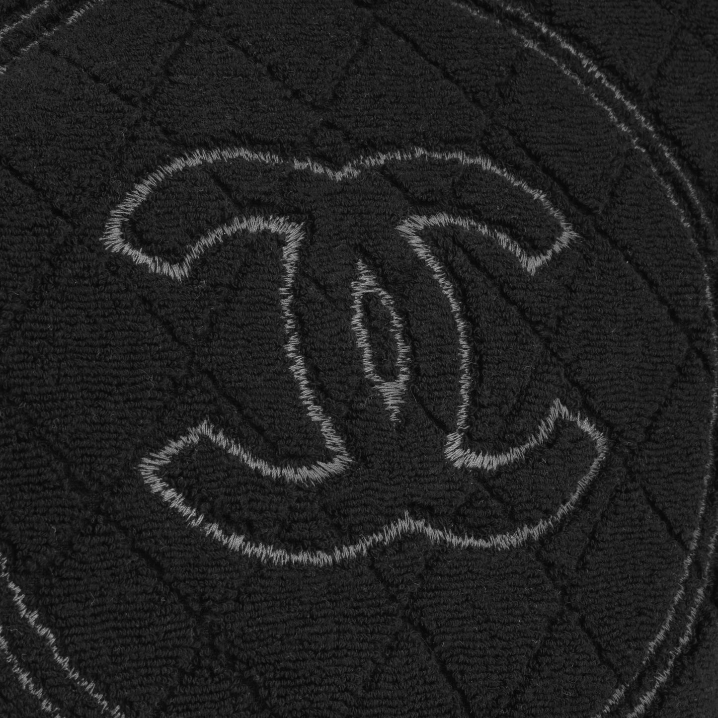 Chanel SS25 Beachwear Towel Set - Black Cotton