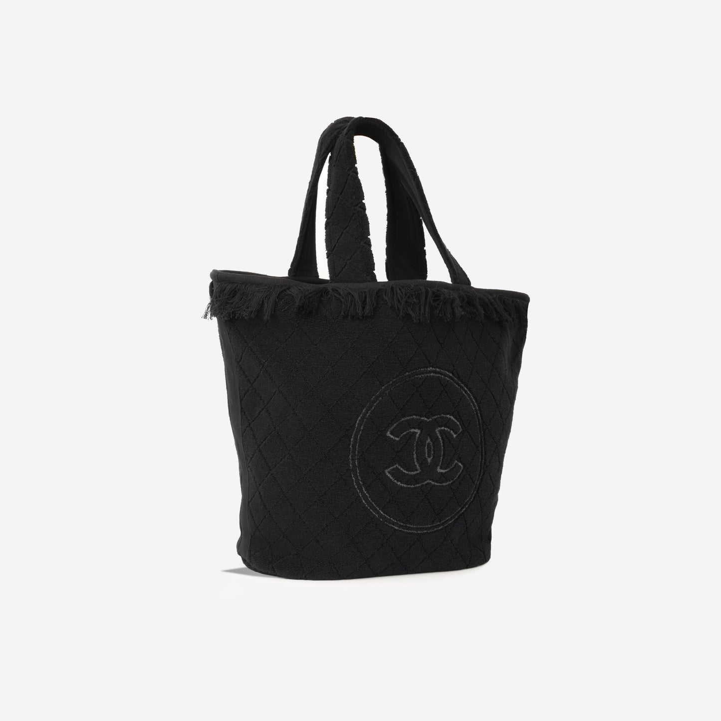 Chanel SS25 Beachwear Towel Set - Black Cotton