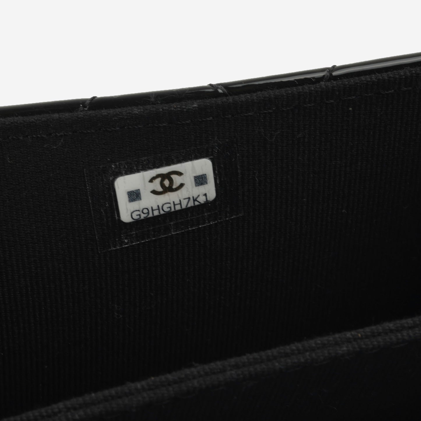 Chanel Micro Top Handle Clutch On Chain - Black Patent Calfskin | Gold Hardware