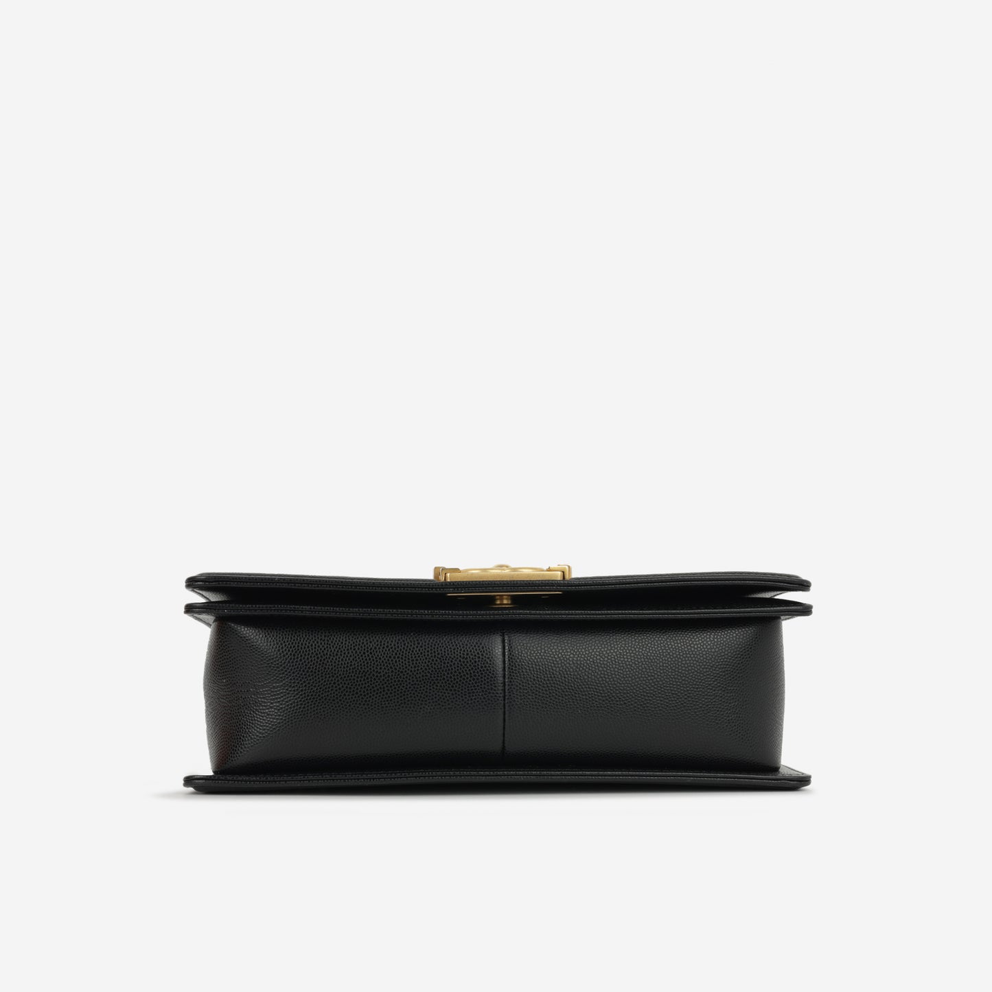 Chanel Old Medium Boy Bag - Black Caviar | Gold Hardware