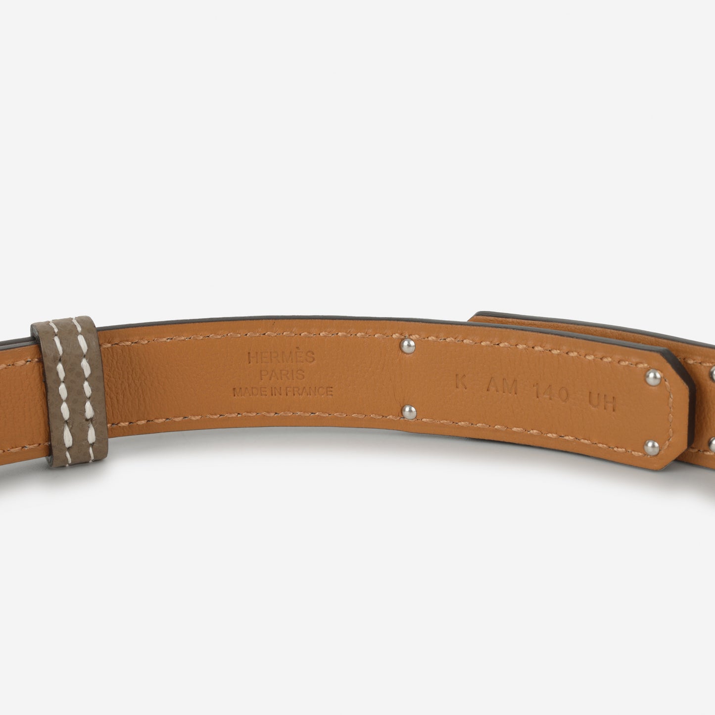 Hermès Kelly 18 Belt - Etoupe Epsom | Palladium Hardware