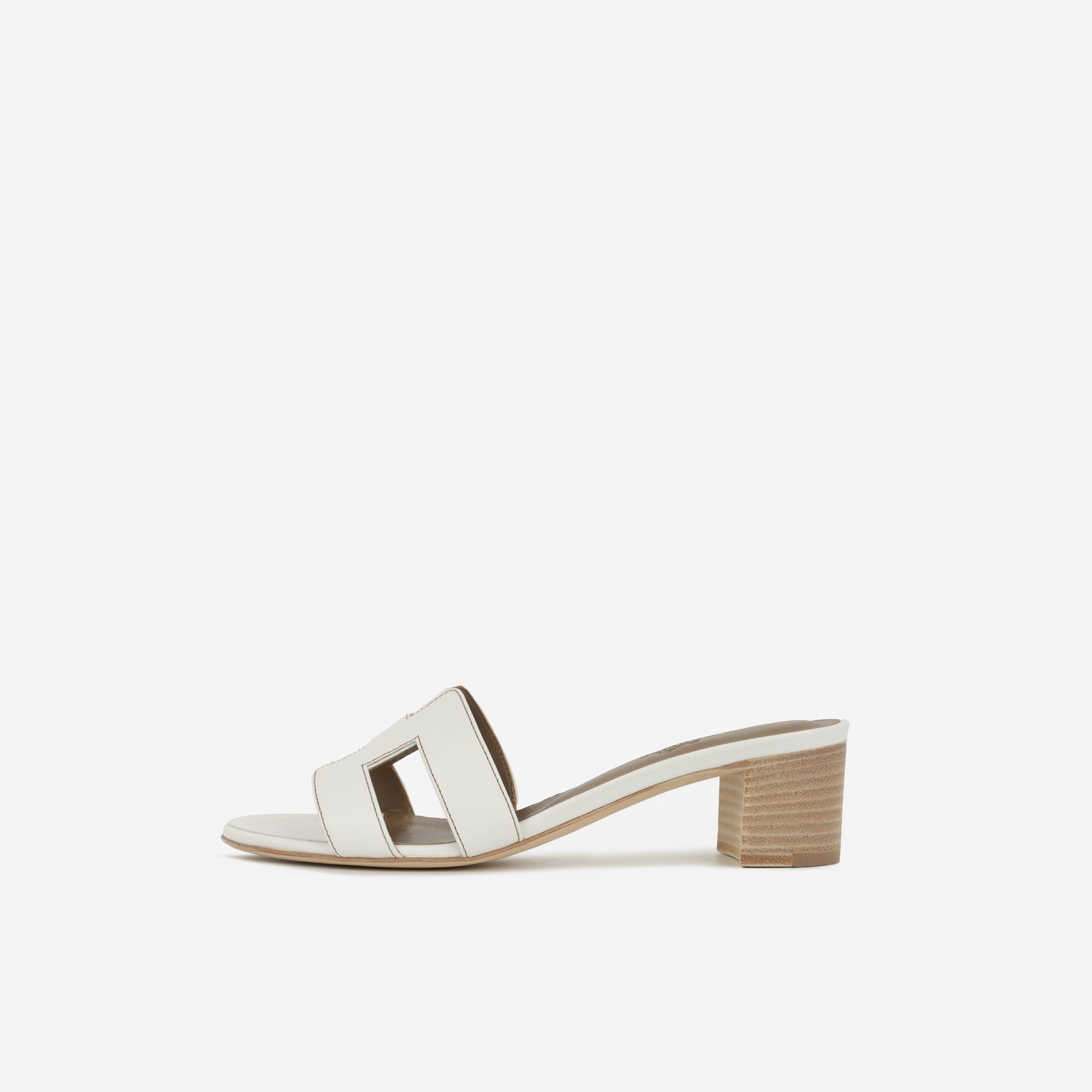 Hermès Oasis Sandal | Blanc Calfskin Size 37