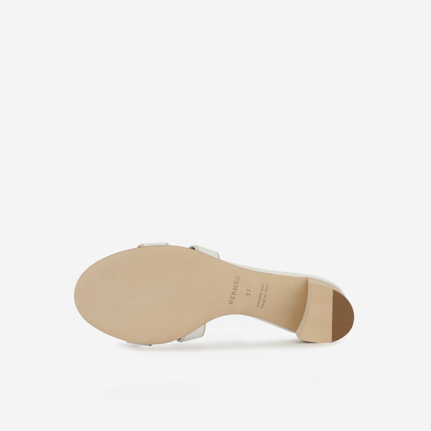 Hermès Oasis Sandal | Blanc Calfskin Size 37