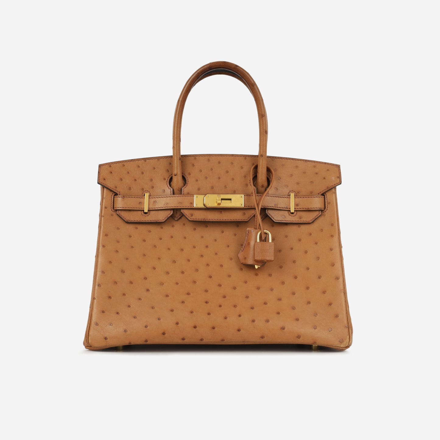 Hermès Birkin 30 - Cognac Ostich | Gold Hardware