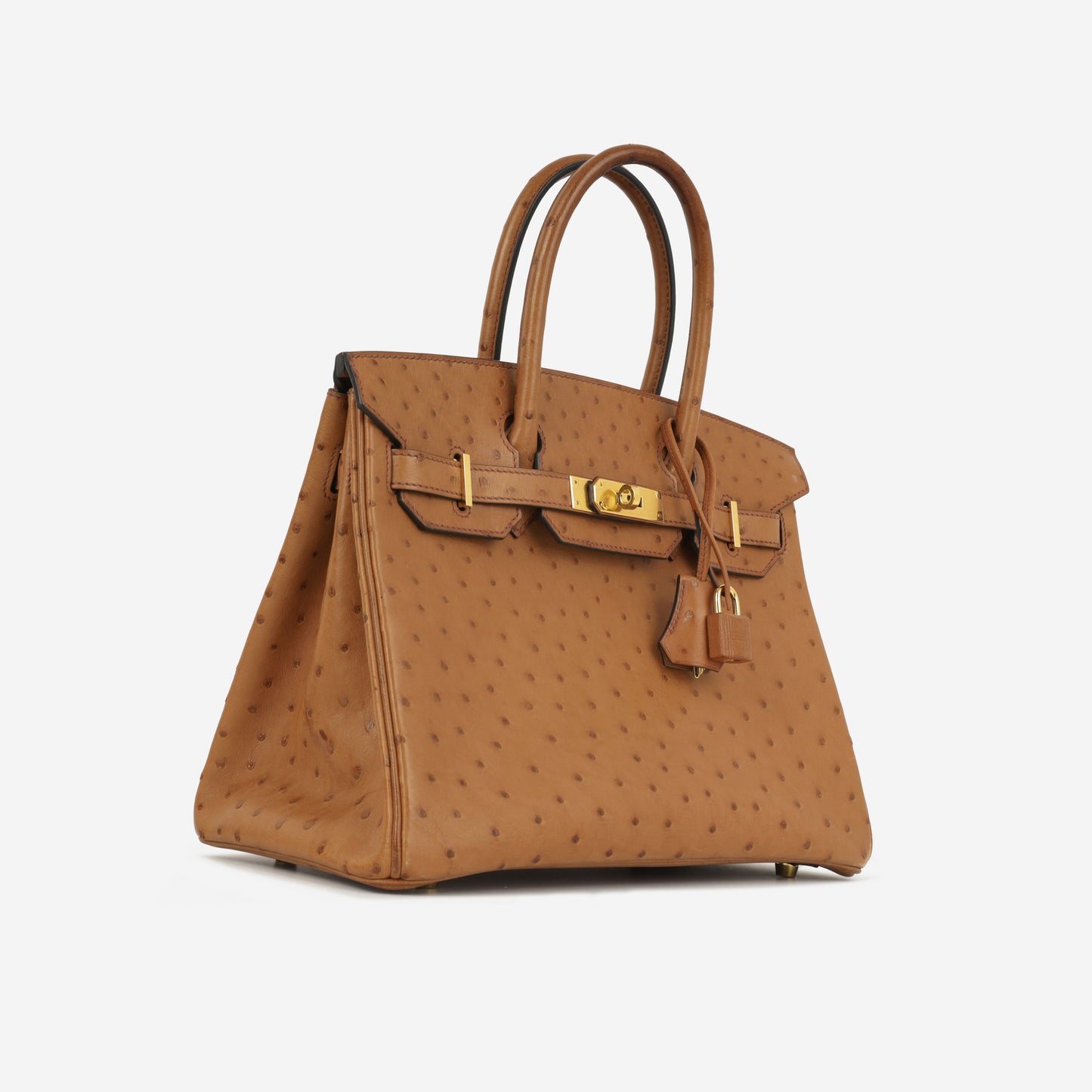 Hermès Birkin 30 - Cognac Ostich | Gold Hardware