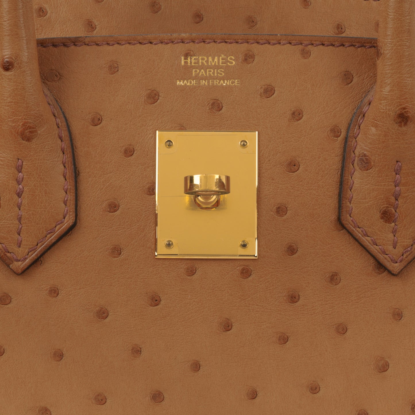 Hermès Birkin 30 - Cognac Ostich | Gold Hardware