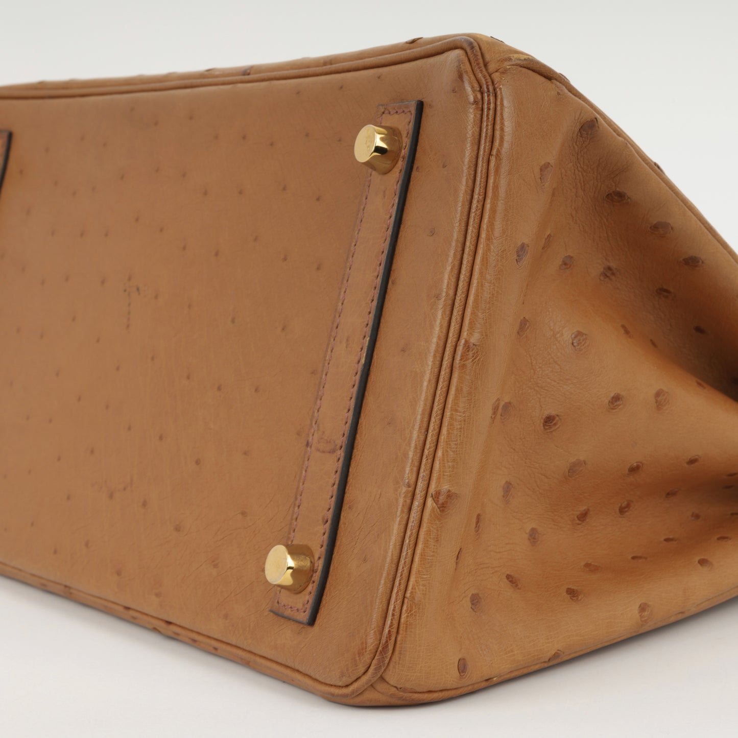 Hermès Birkin 30 - Cognac Ostich | Gold Hardware