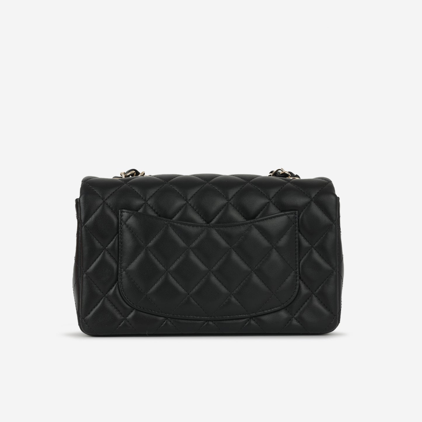 Chanel Mini Rectangular - Black Lambskin | Champagne Gold Hardware