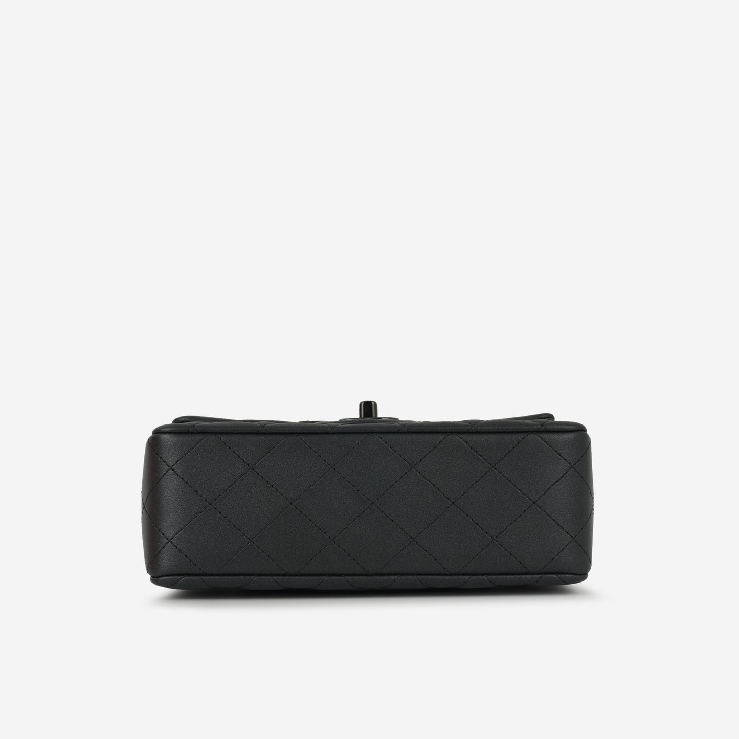 Chanel Mini Rectangular - So Black Iridescent Lambskin