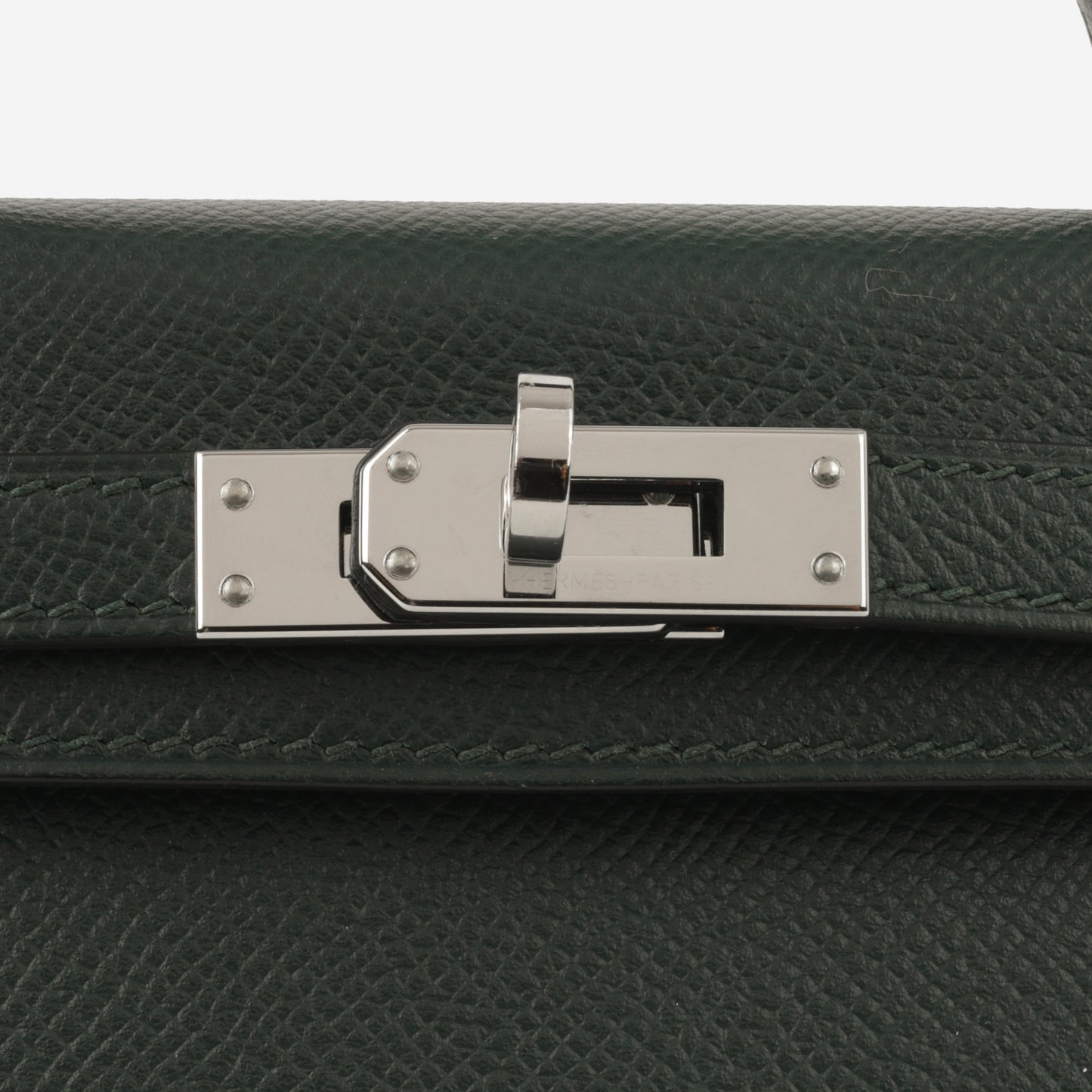 Hermès Mini Kelly 20 II - Vert Cypres Epsom | Palladium Hardware