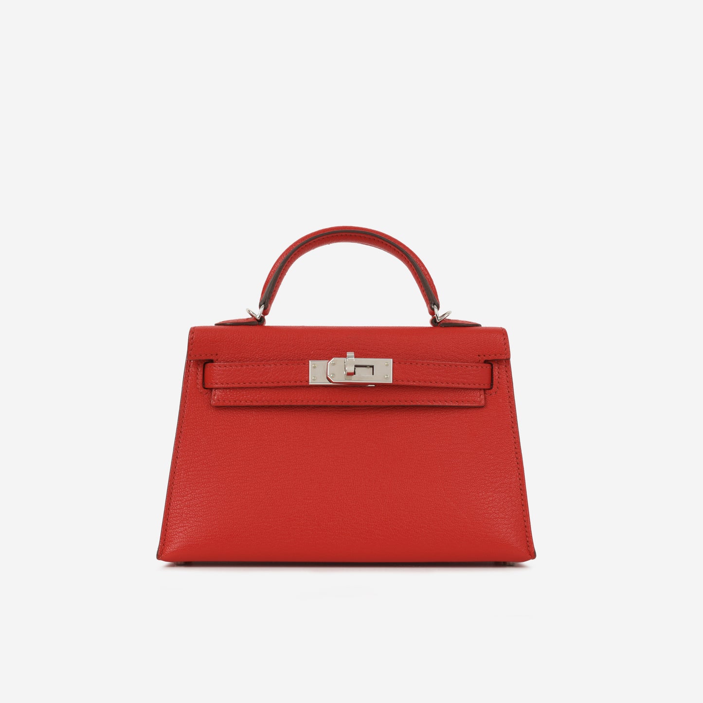Hermès Mini Kelly 20 II - Rouge Casaque Chevre | Palladium Hardware
