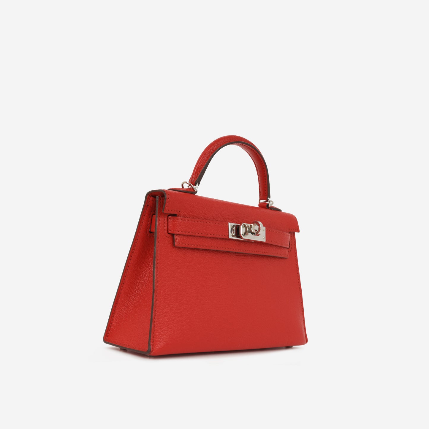 Hermès Mini Kelly 20 II - Rouge Casaque Chevre | Palladium Hardware