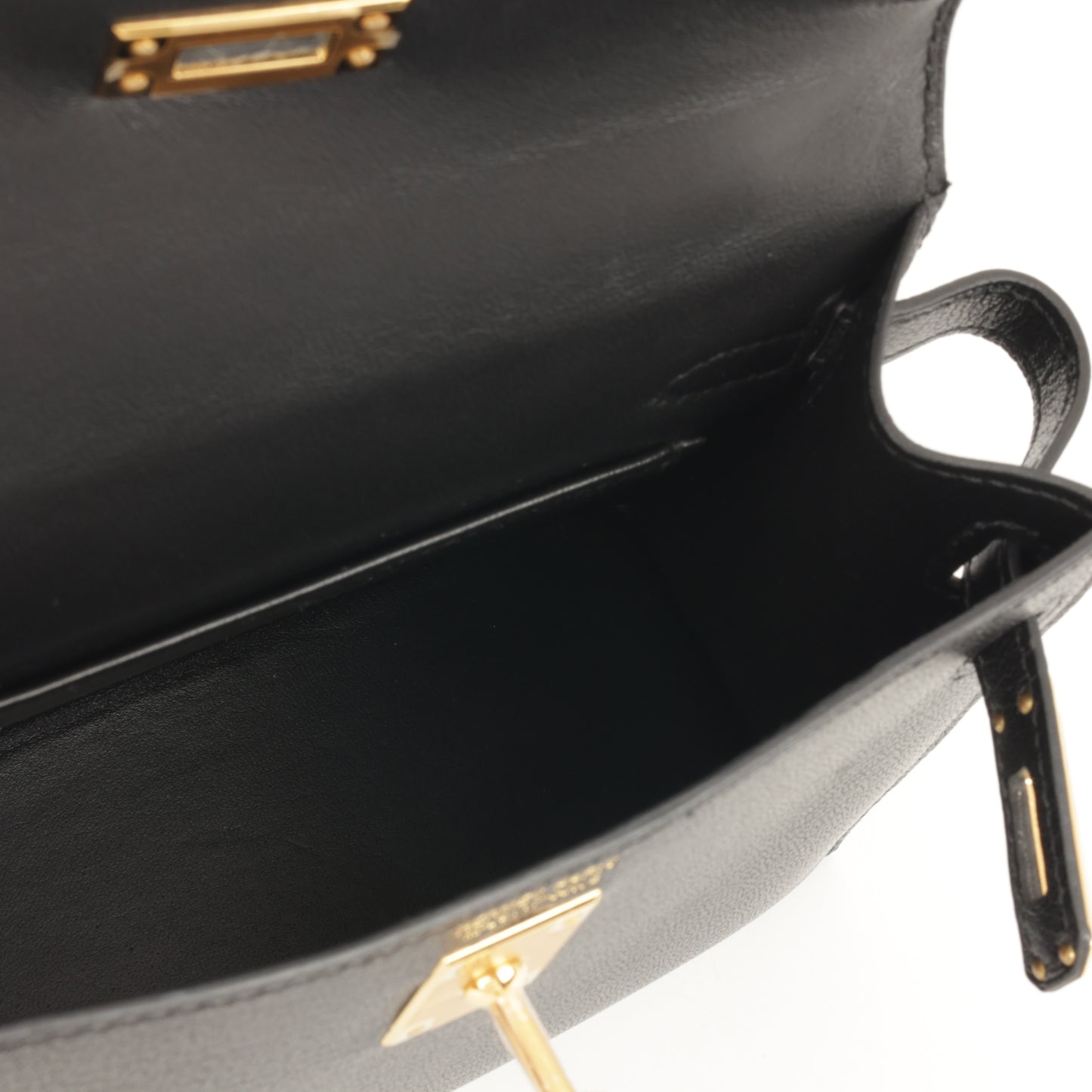 Hermès Mini Kelly 20 II - Noir Chevre Chamkila | Gold Hardware