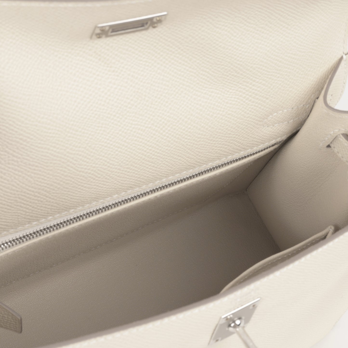 Hermès Kelly 25 - Craie Epsom | Palladium Hardware