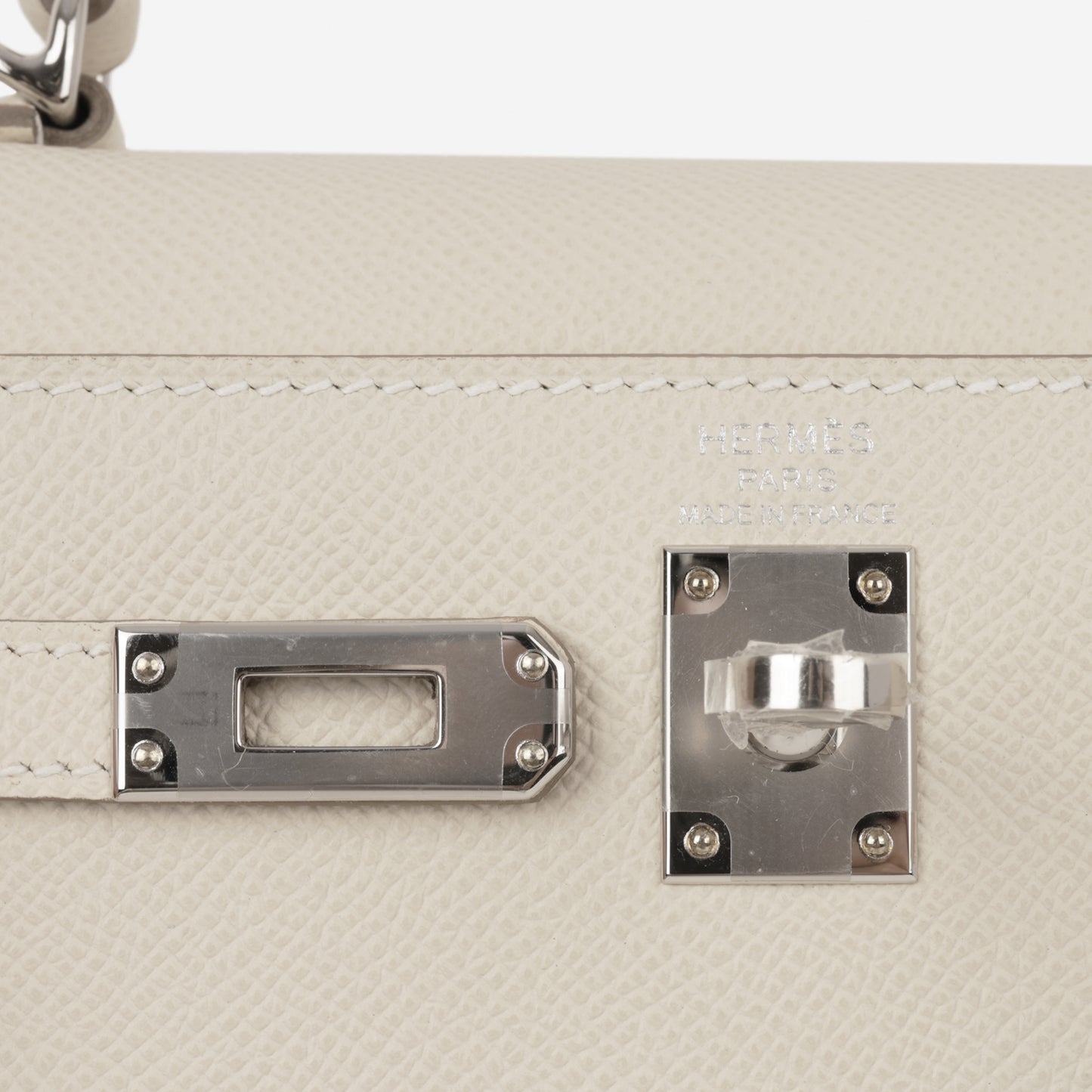 Hermès Kelly 25 - Craie Epsom | Palladium Hardware