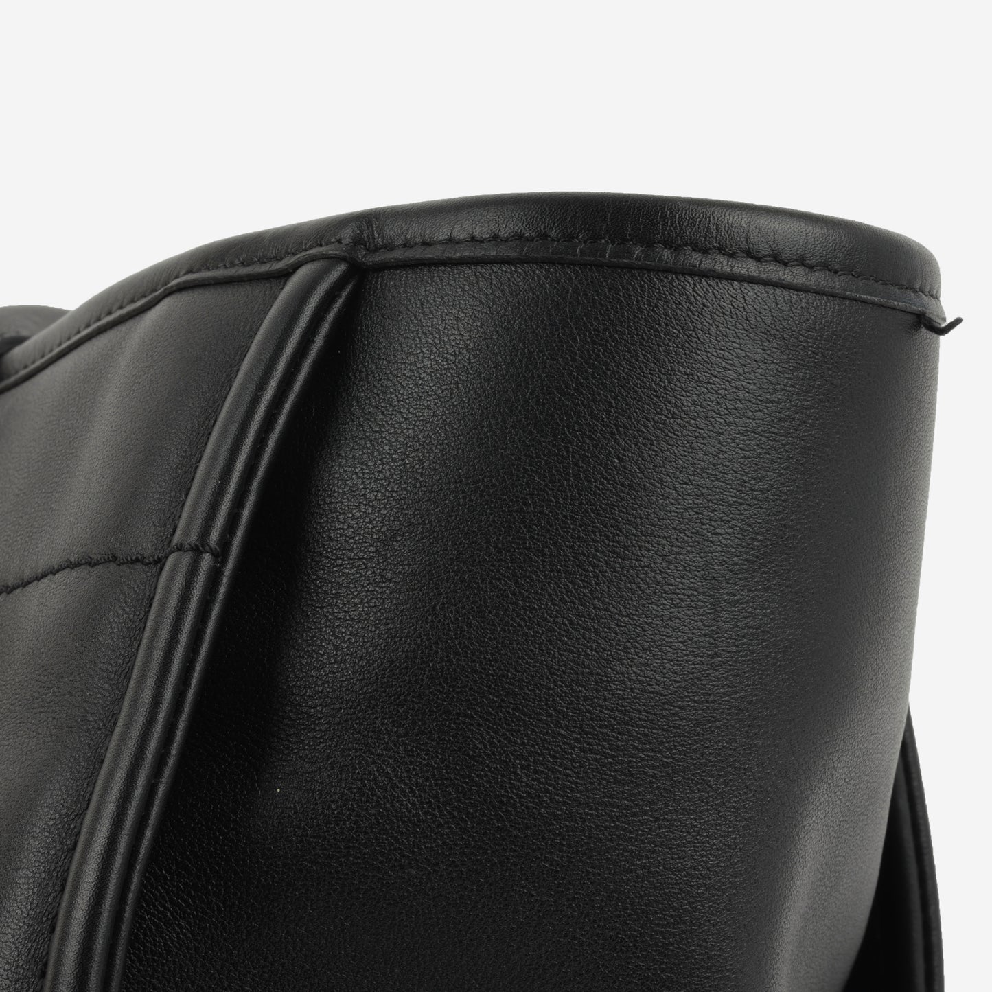 Chanel Large Deauville - Black Lambskin with Multicolor Logo | Antique Gold Hardware