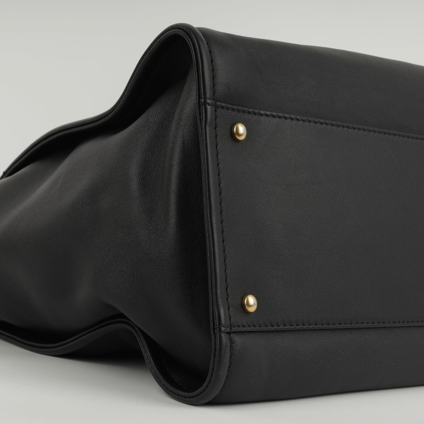 Chanel Large Deauville - Black Lambskin with Multicolor Logo | Antique Gold Hardware