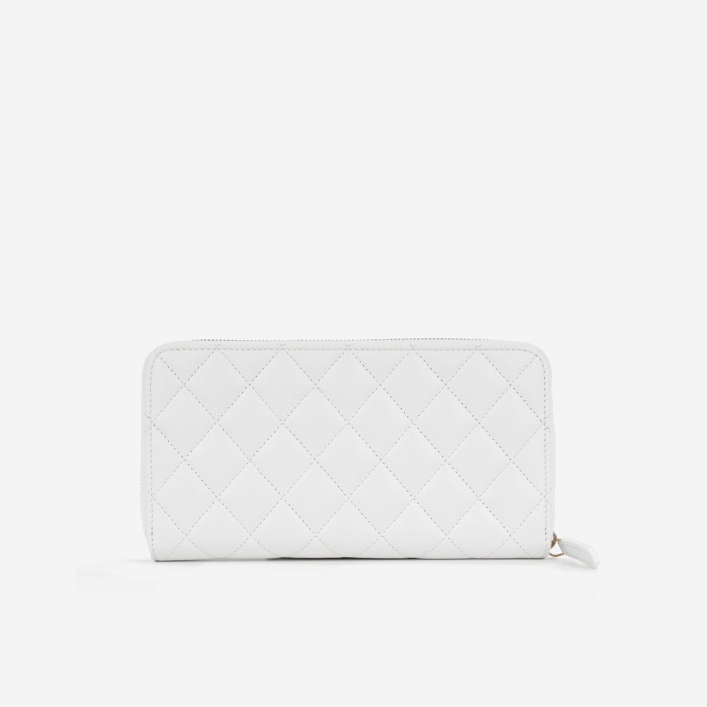 Chanel Zipped Long Wallet | Champagne Gold Hardware
