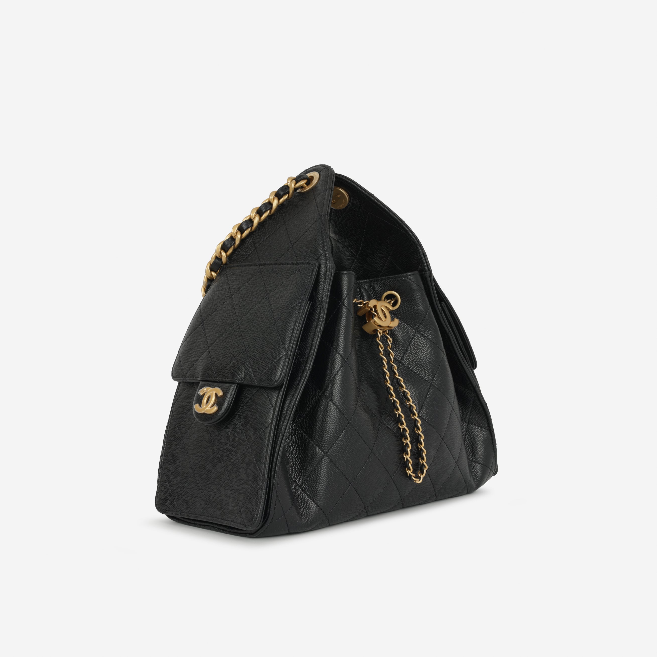 Chanel 25 Small Handbag - Black Caviar Leather | Rare & Sold Out