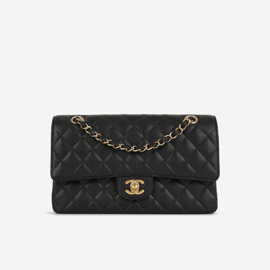Chanel Medium Classic Flap Black Caviar | Gold Hardware (2014)