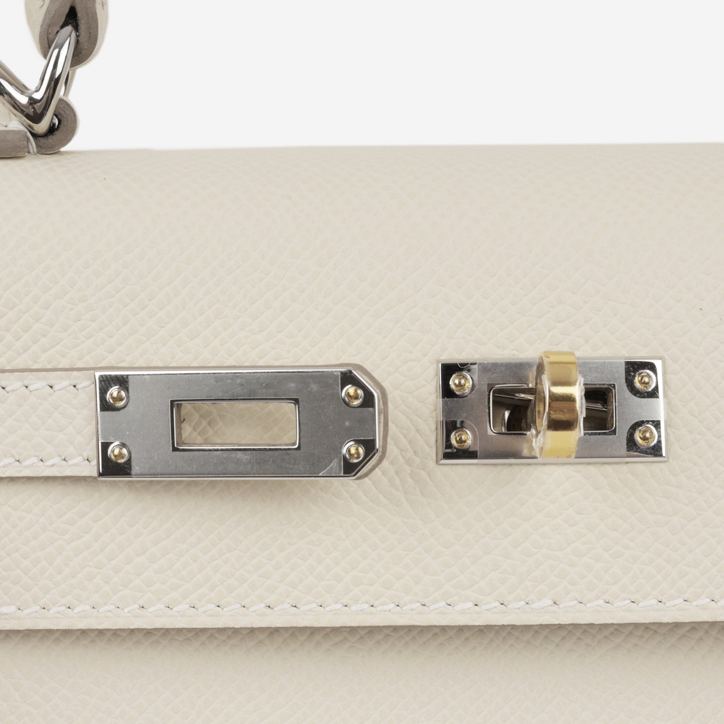 Hermès Kelly 25 - Craie Epsom | Electrum Hardware