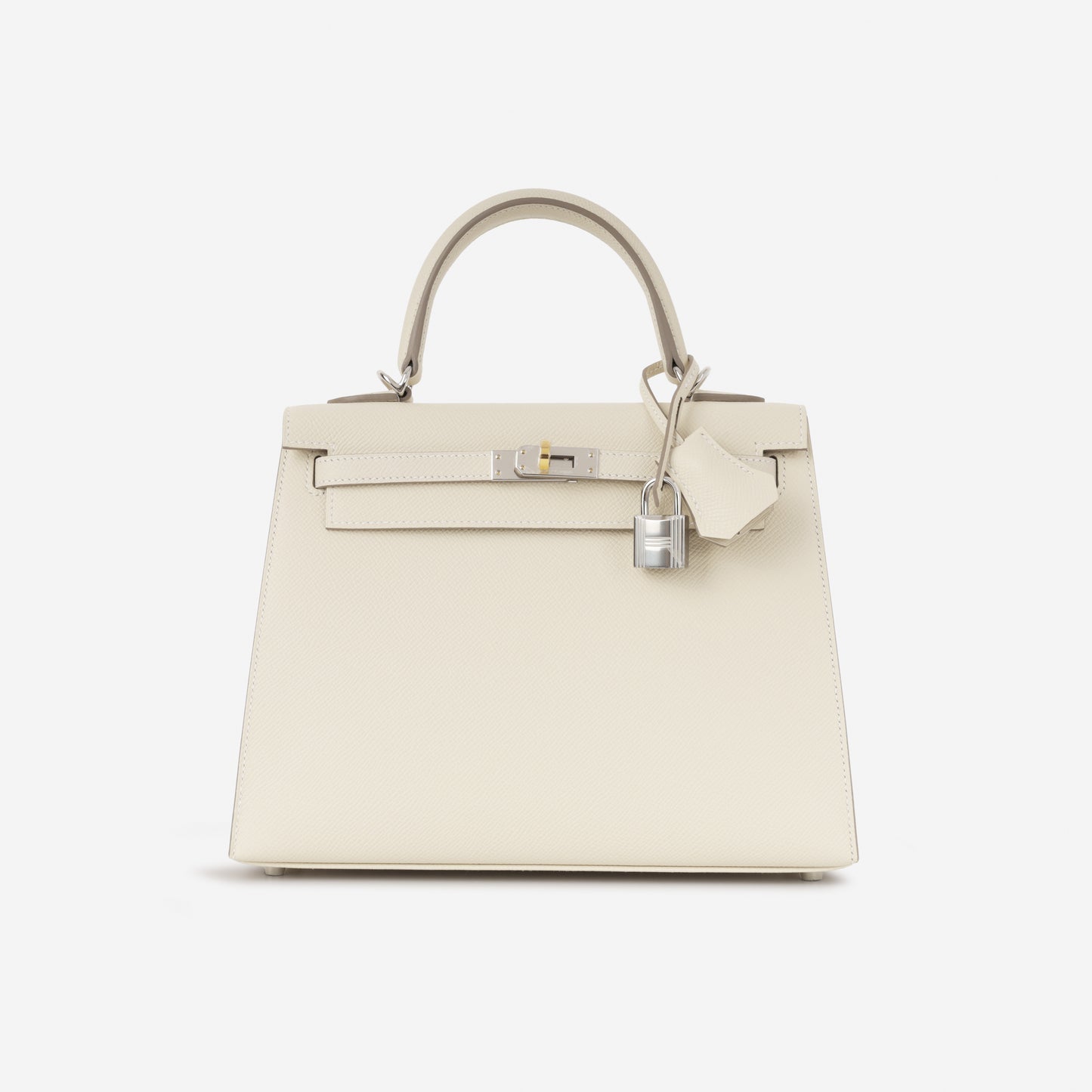Hermès Kelly 25 - Craie Epsom | Electrum Hardware