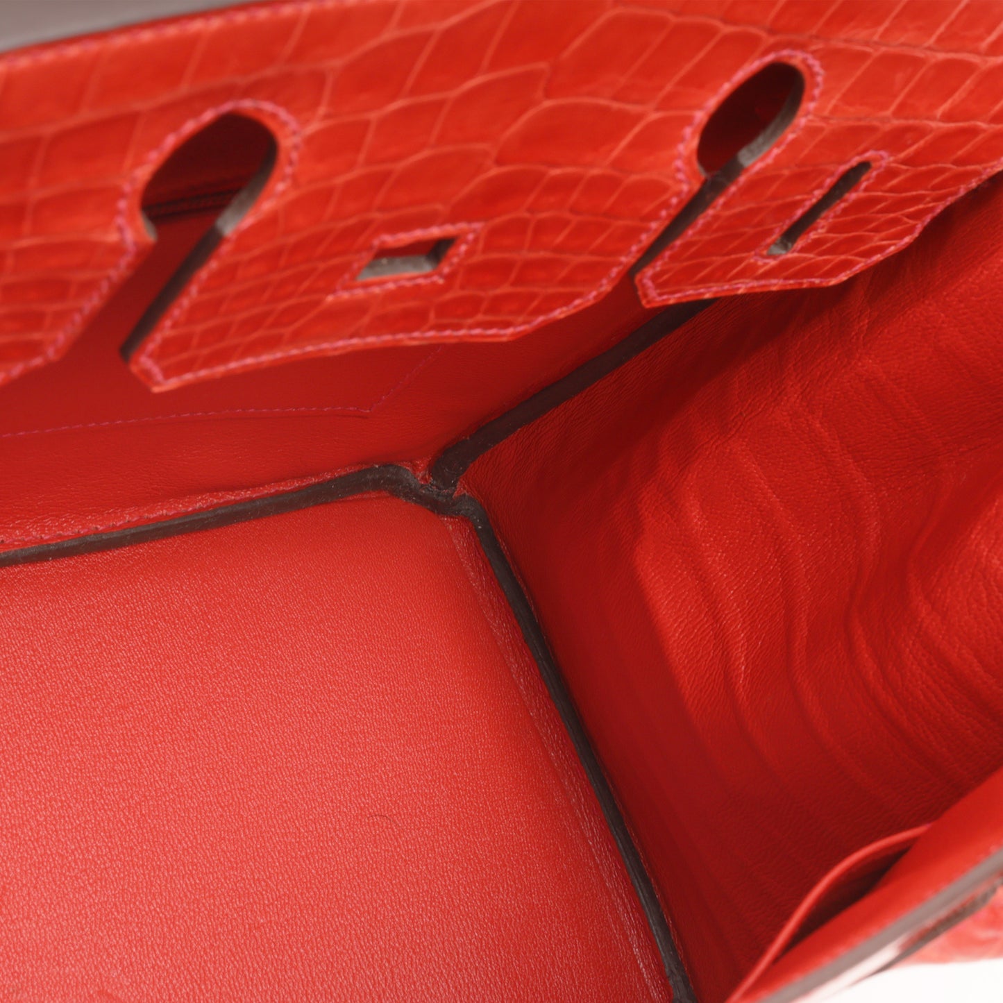 Hermès Birkin 30 - Geranium Crocodile Niloticus | Gold Hardware