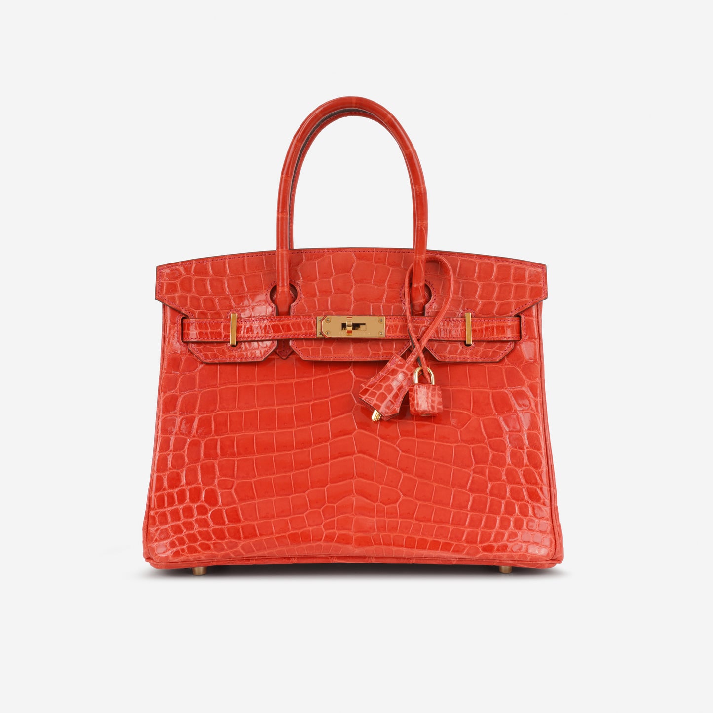 Hermès Birkin 30 - Geranium Crocodile Niloticus | Gold Hardware