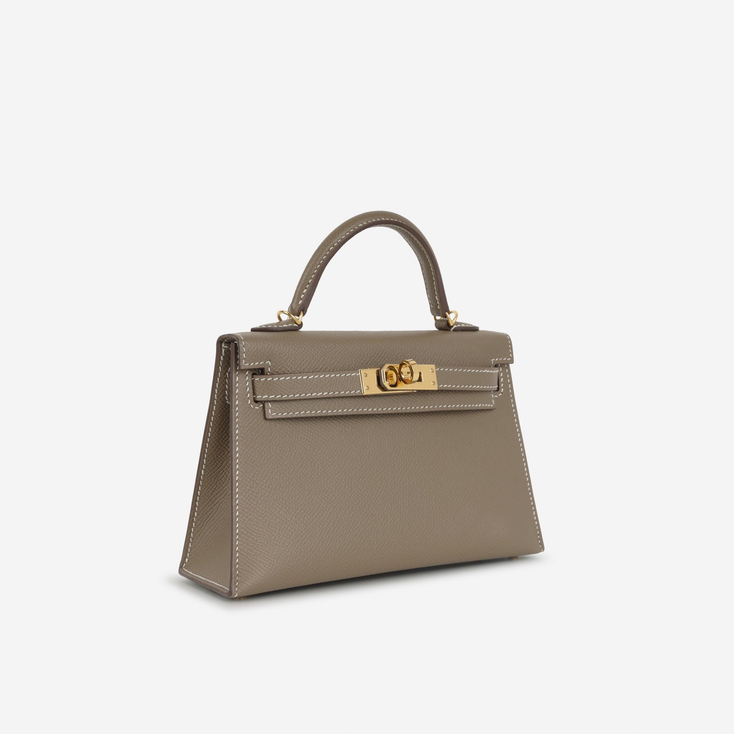 Hermès Mini Kelly - Etoupe Epsom | Gold Hardware