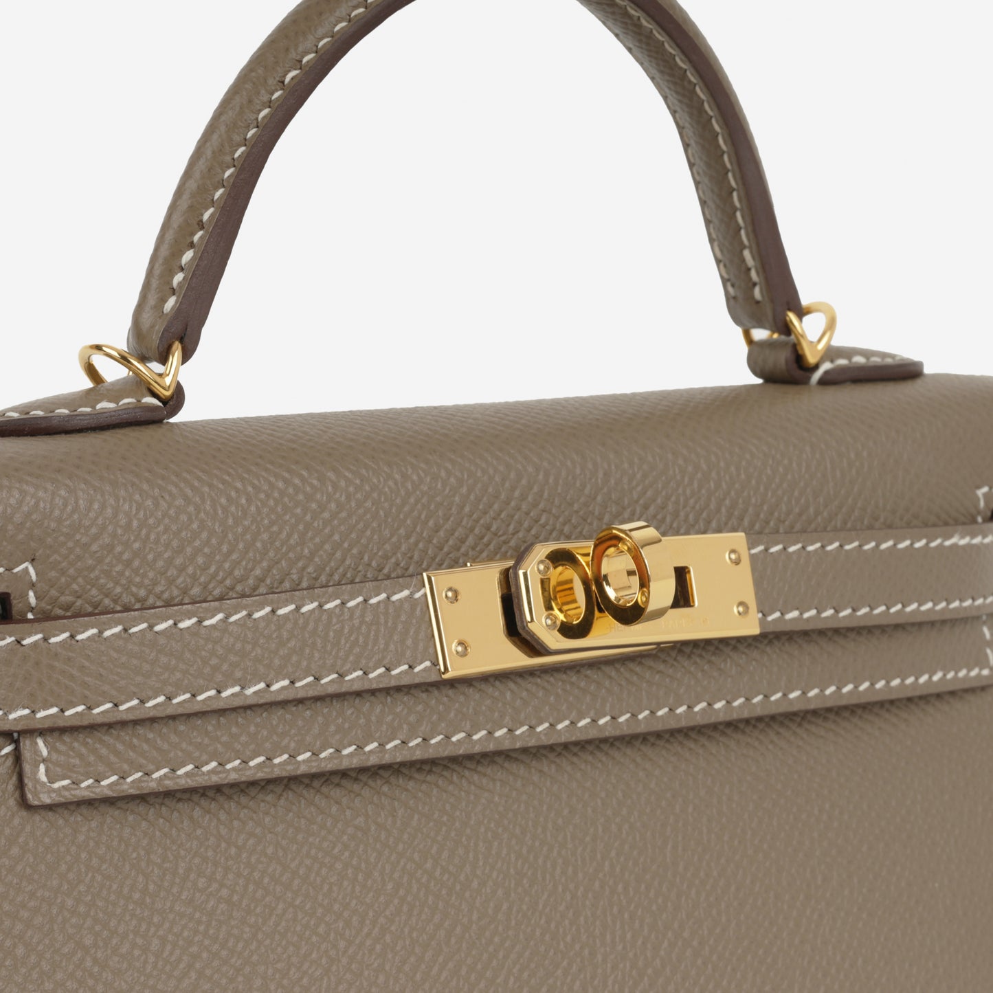 Hermès Mini Kelly - Etoupe Epsom | Gold Hardware