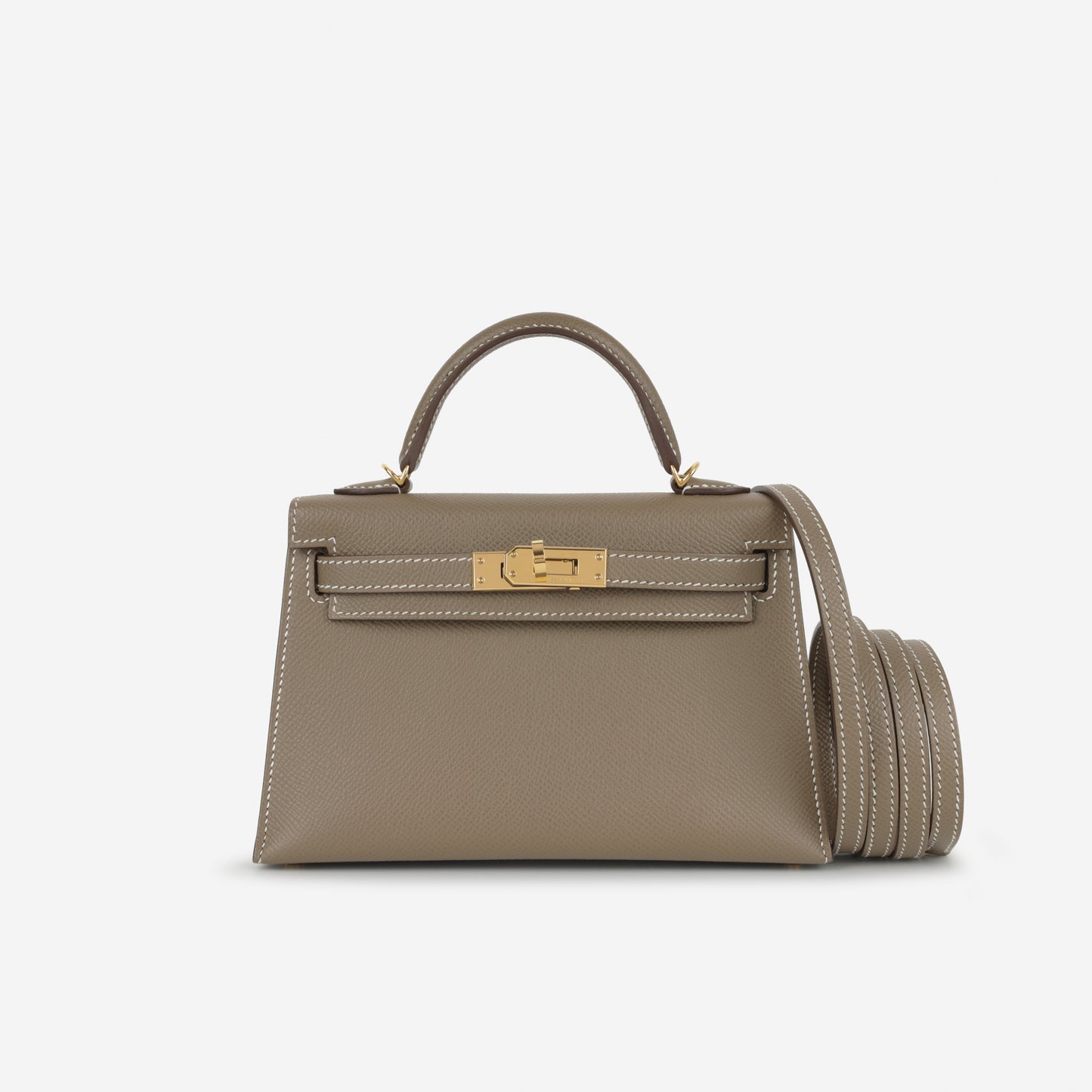 Hermès Mini Kelly - Etoupe Epsom | Gold Hardware