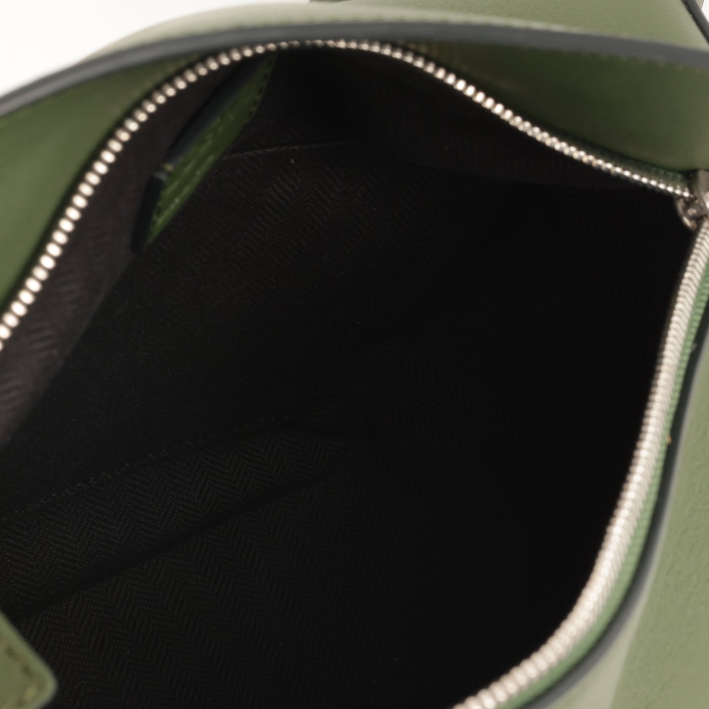 Loewe Puzzle Edge Bumbag - Green Calfskin | Silver Hardware