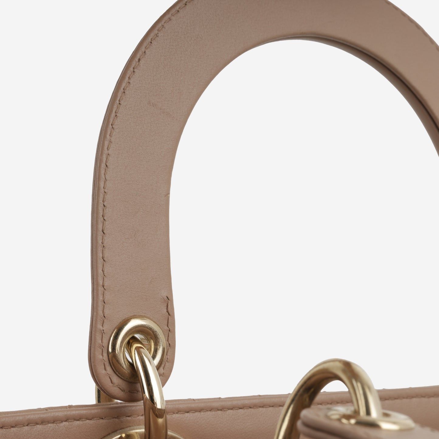 Medium Lady Dior - Blush Lambskin | Champagne Gold Hardware