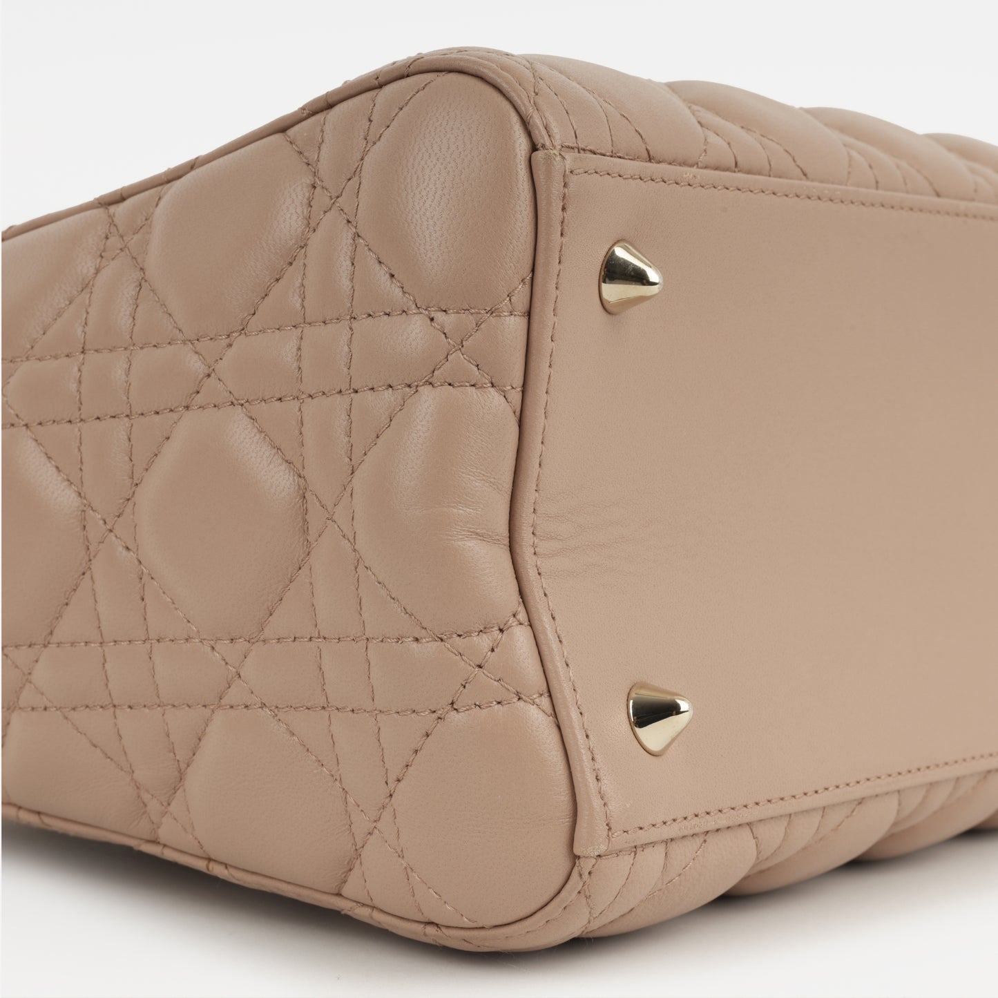 Medium Lady Dior - Blush Lambskin | Champagne Gold Hardware