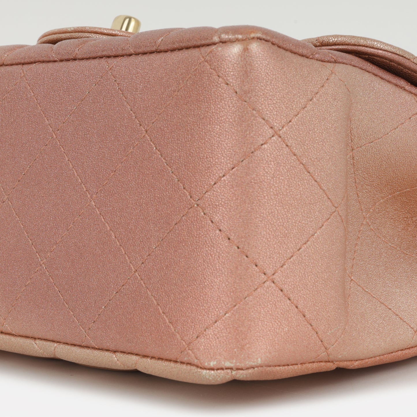 Chanel Mini Square Iridescent Pink Ombre | Gold Hardware