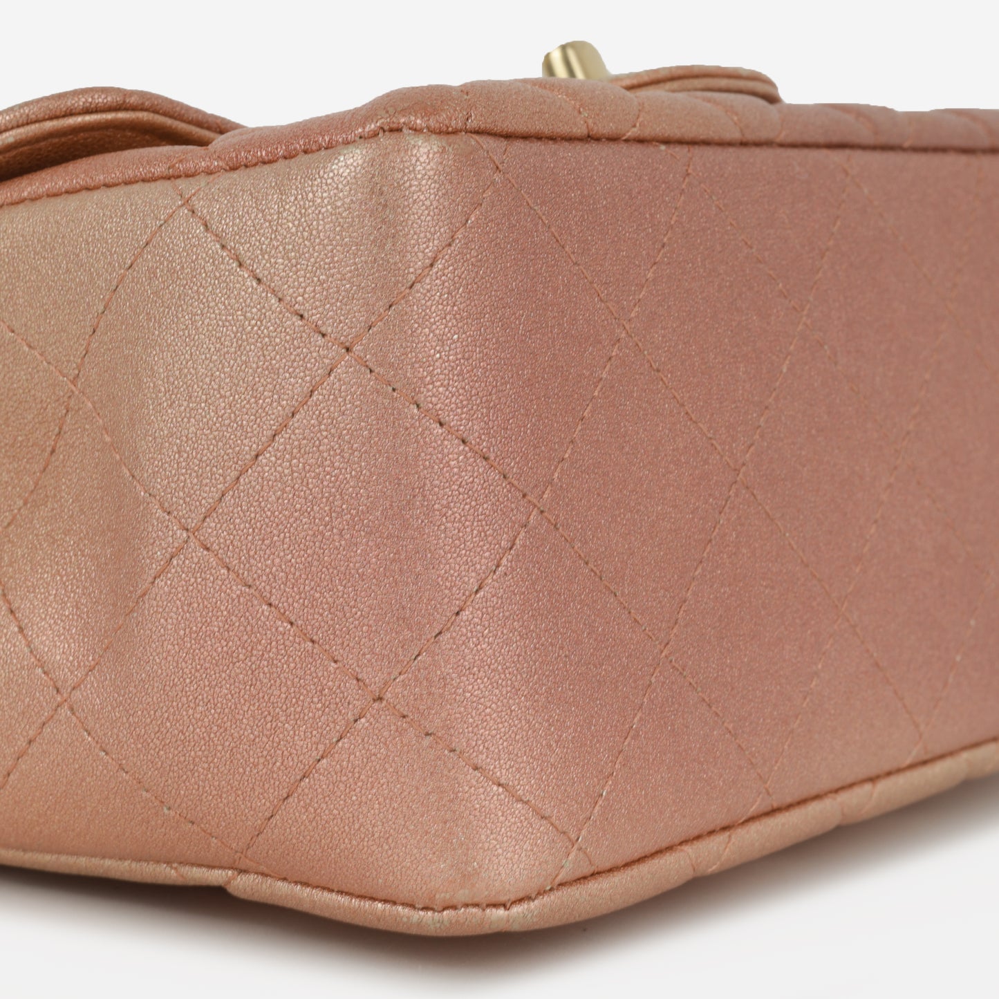 Chanel Mini Square Iridescent Pink Ombre | Gold Hardware