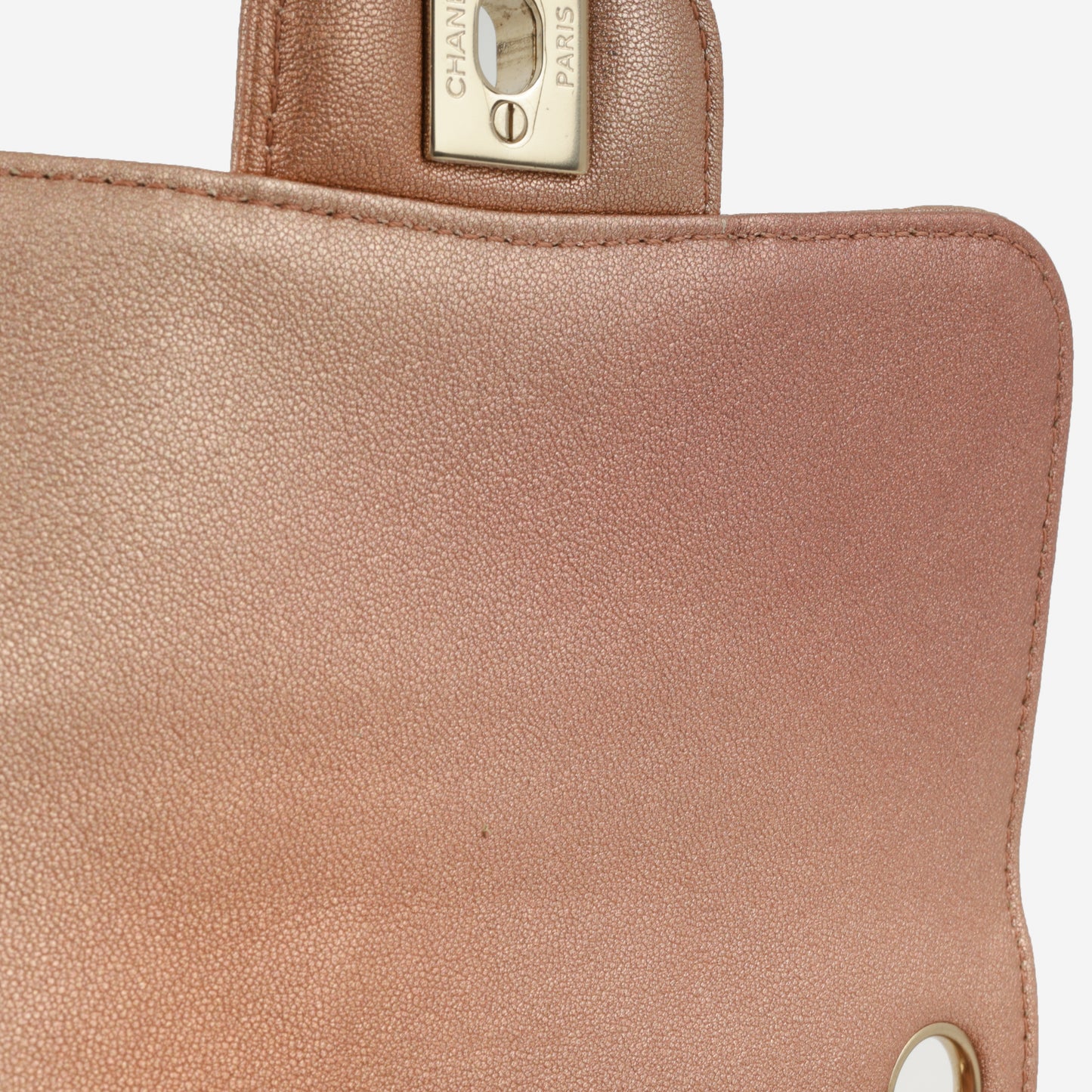 Chanel Mini Square Iridescent Pink Ombre | Gold Hardware