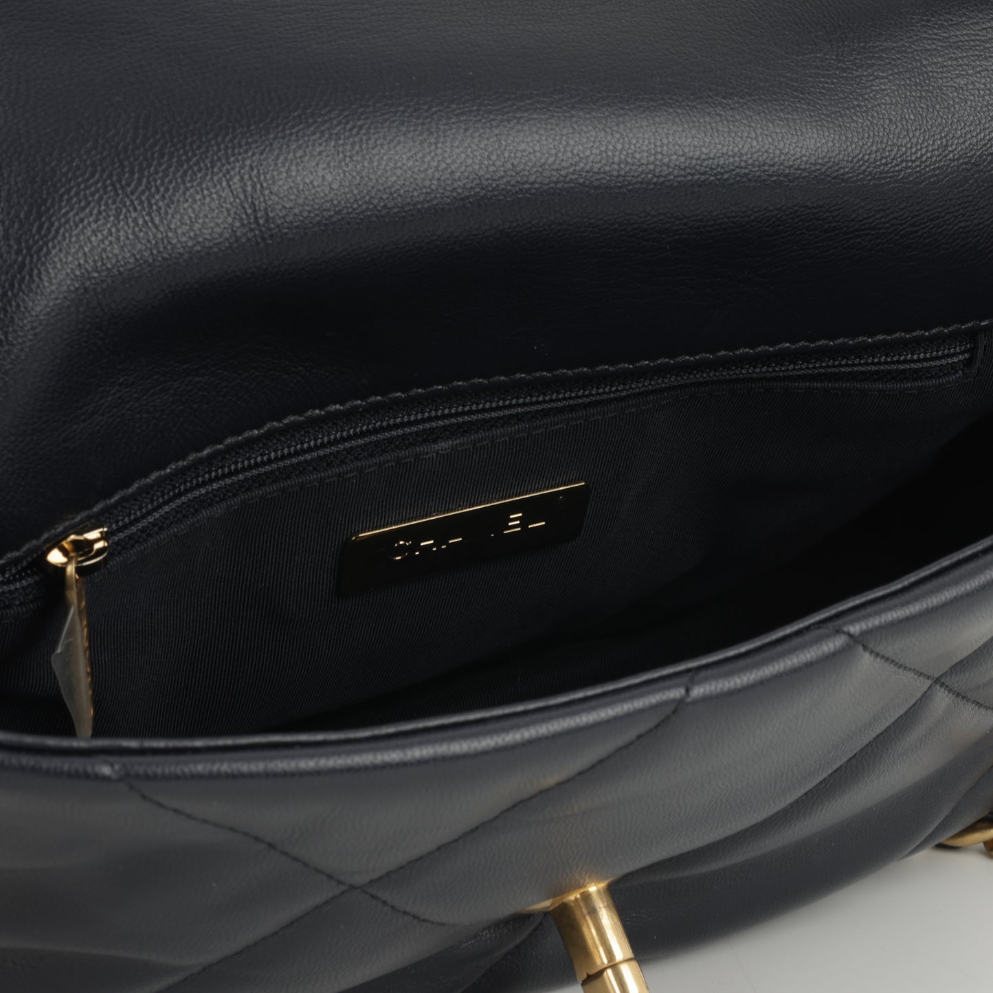 Chanel Small 19  Midnight Blue Lambskin | Gold & Silver Hardware