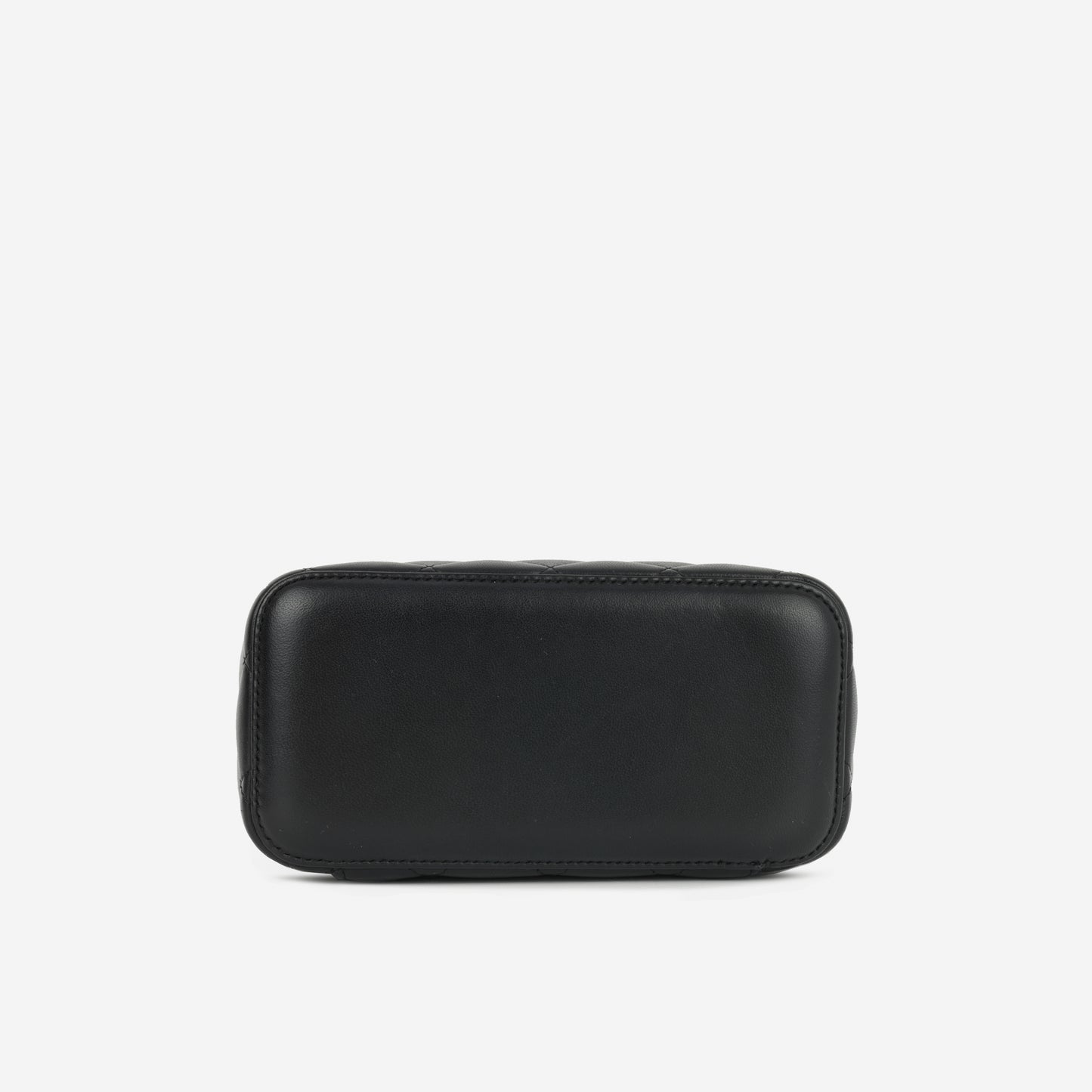 Small Vanity on Chain Pearl Crush - Black Lambskin | Antique Gold Hardware