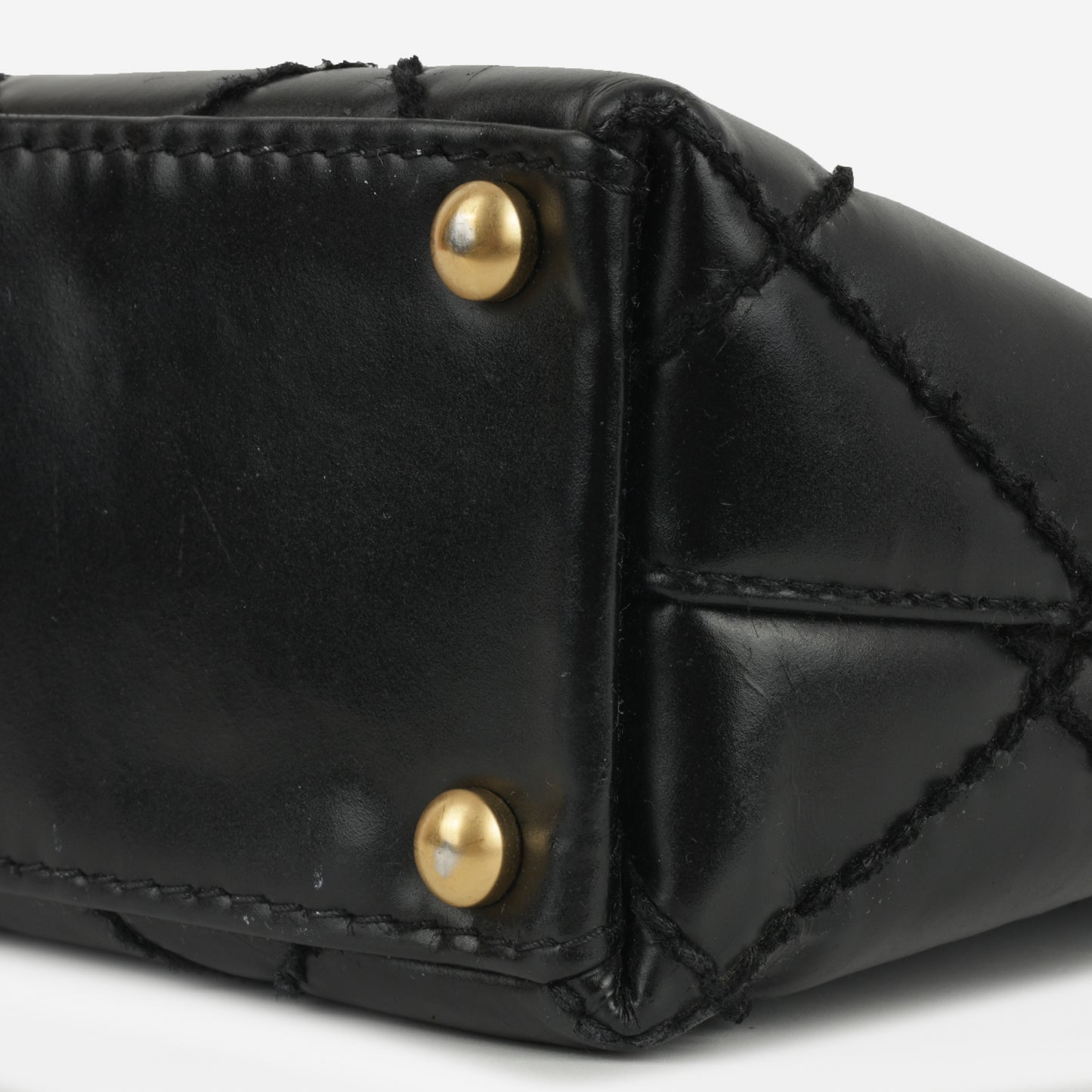 Chanel Small Surpique Stitch Tote | Black Calfskin