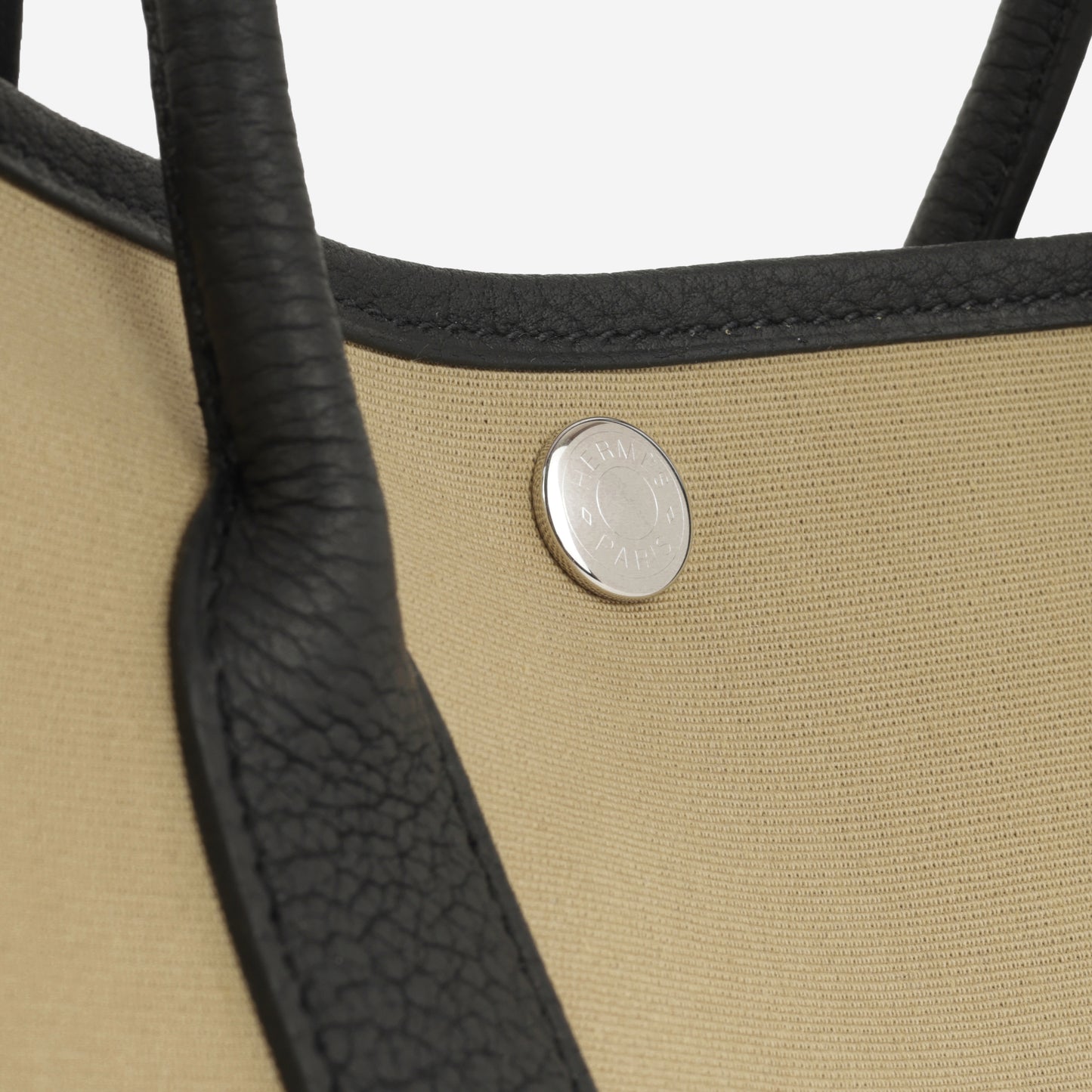 Hermès Garden Party 30 - Trench Canvas / Noir Negonda | Palladium Hardware