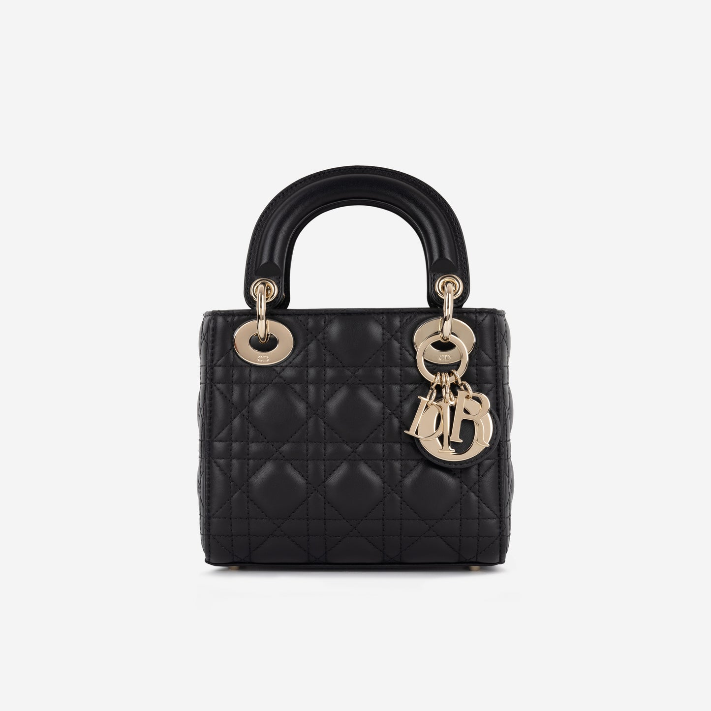 Dior Mini Lady Dior - Black Lambskin | Champagne Gold Hardware