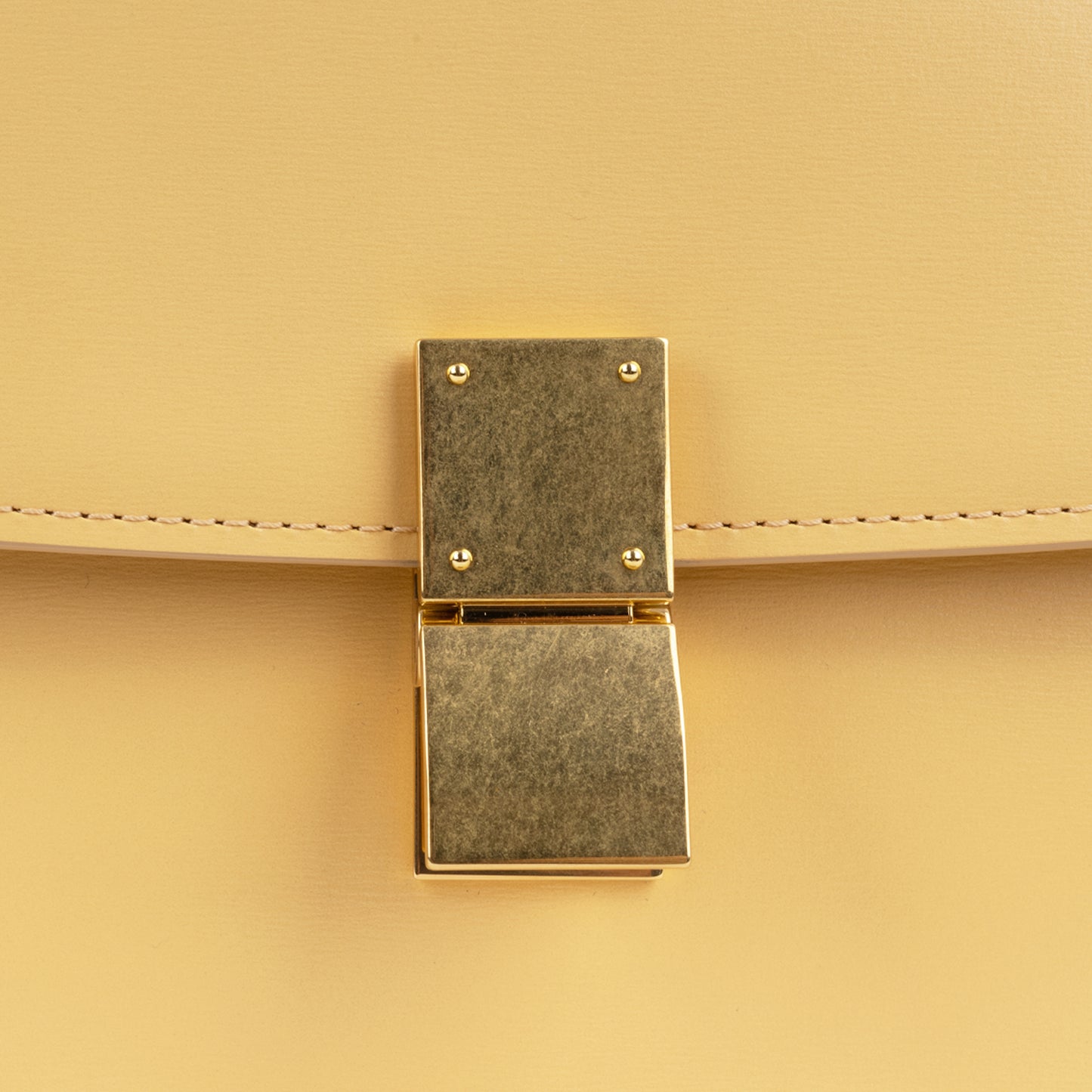 Celine Teen Classic Box Bag - Spring Yellow | Antique Gold Hardware