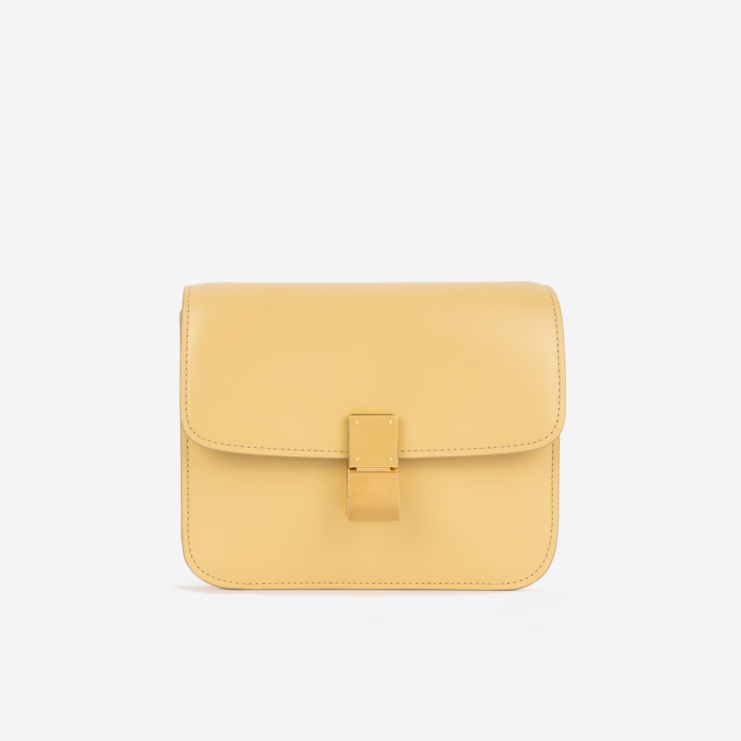 Celine Teen Classic Box Bag - Spring Yellow | Antique Gold Hardware