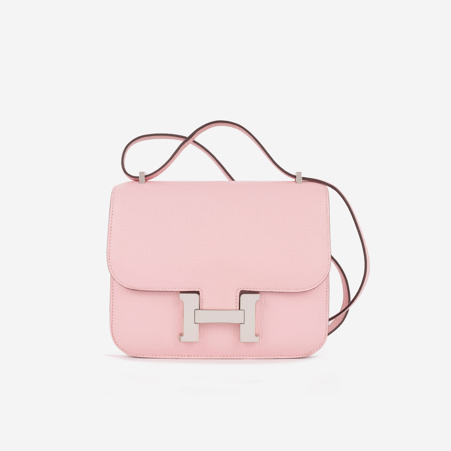 Hermès Constance 18 - Rose Sakura Chevre Mysore | Palladium Hardware