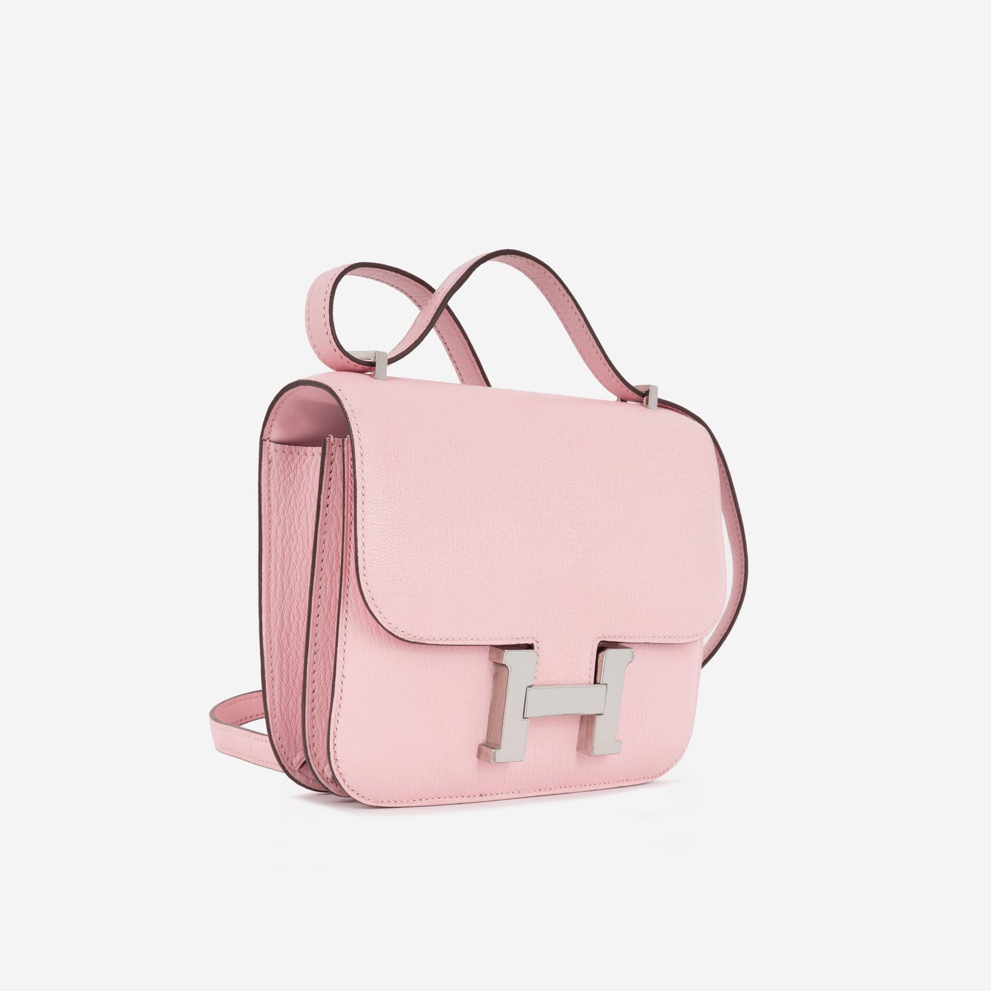 Hermès Constance 18 - Rose Sakura Chevre Mysore | Palladium Hardware