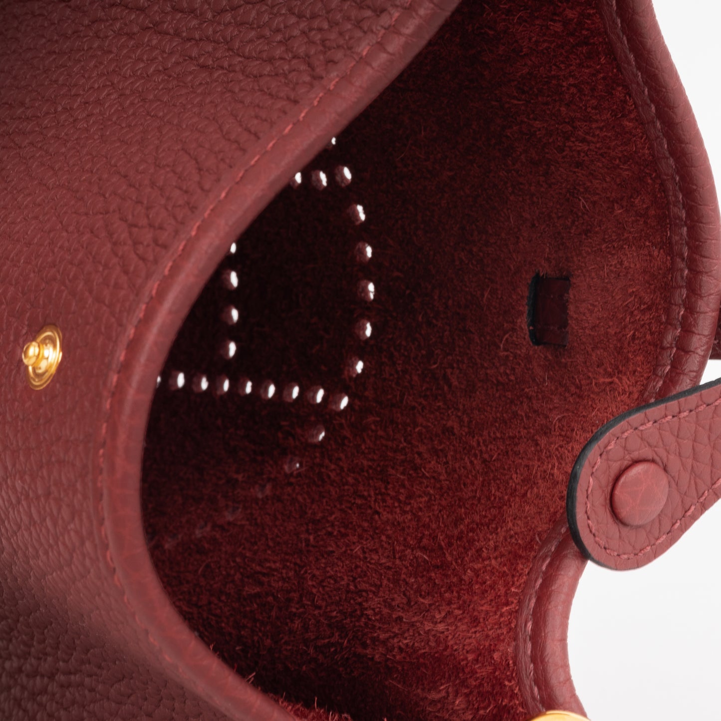 Hermès Evelyne TPM - Rouge H Clemence | Gold Hardware